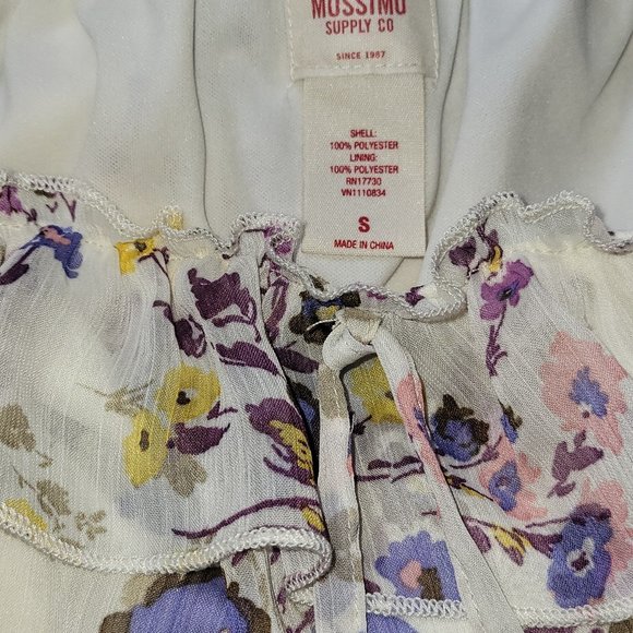 Mossimo Soft floral strapless mini dress - Picture 3 of 3